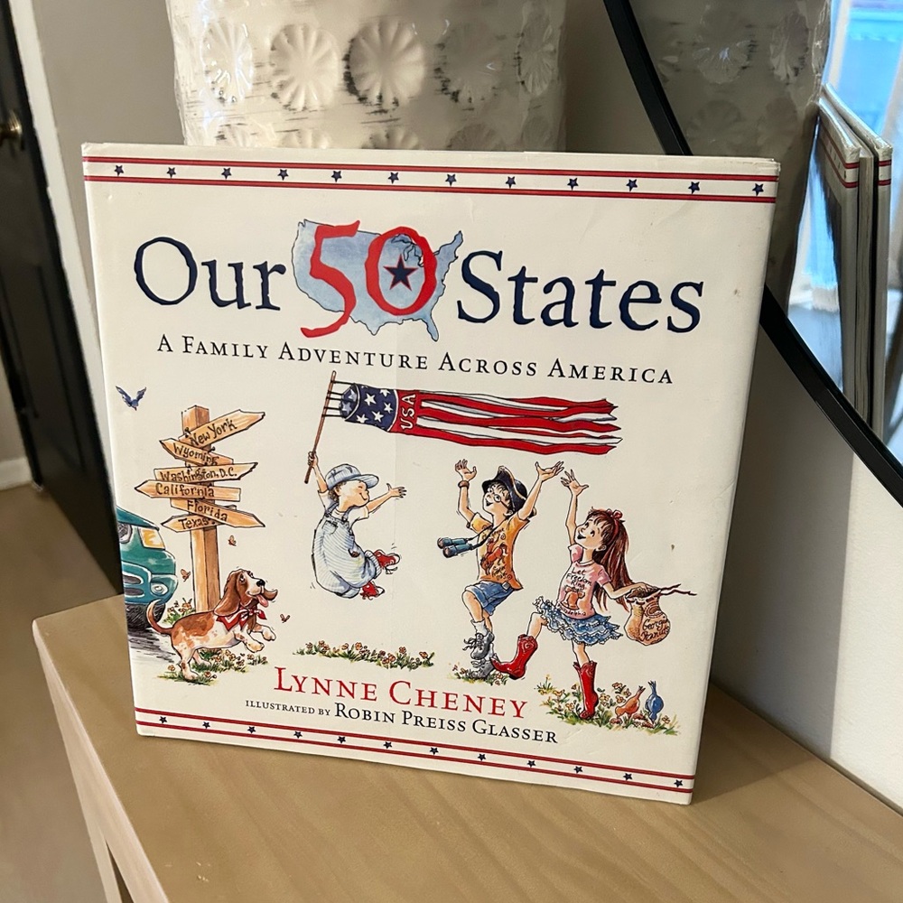 Our 50 States Family Adventure Across America Lynne Cheney Hardcover Kids Book